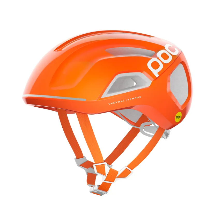 POC Ventral Tempus MIPS Helmet in Fluorescent Orange