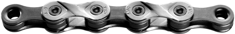 KMC X9-73 9-speed 114-link Chain in Grey-2