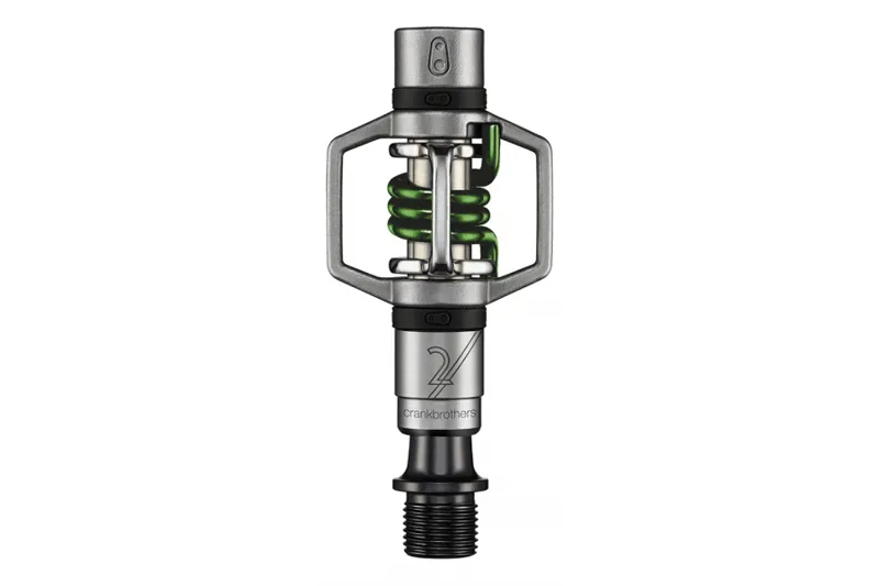 Crankbrothers Eggbeater 2 Pedals in Silver/Green