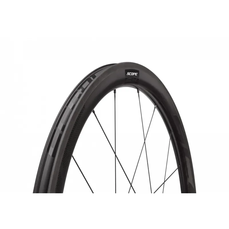 SCOPE R4 Rim Carbon Road Wheelset Black 45mm rim brake-1