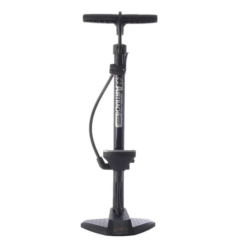 Oxford Airtrack Workshop Steel Floorpump Gauge in Black