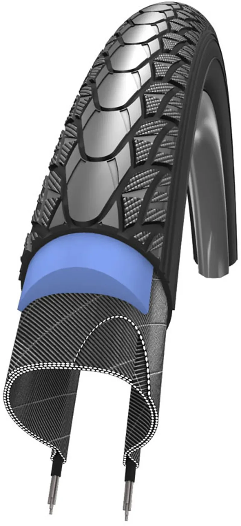 Schwalbe Marathon Tyre - Plus SmartG Perf W/chair Rigid 37-540 24x1 3/8