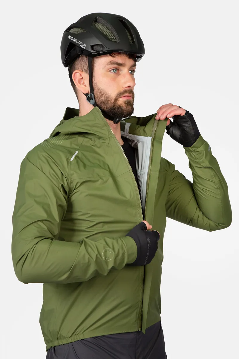 Endura GV500 Waterproof Jacket Olive Green 2022-3