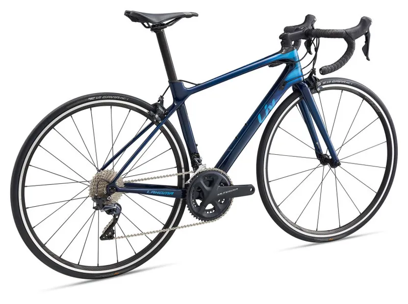 2020 Liv Langma Advanced 1 Carbon Road Race Bike in Blue-2