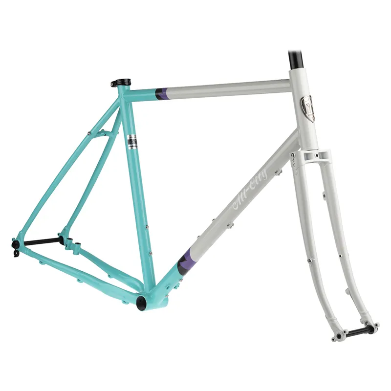 All-City Gorilla Monsoon Frameset Grey/Turquoise
