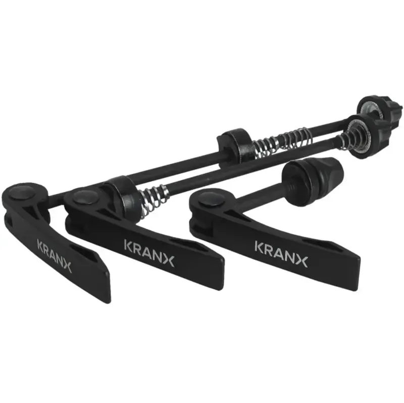 KranX Alloy 3-piece QR Skewer Set in Black