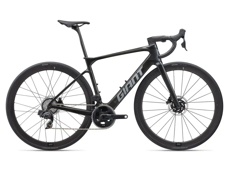 Giant Defy Advanced E+ Elite 1 E-Road Bike In Raw Carbon