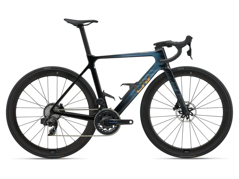 Liv EnviLiv Advanced Pro 0-AXS Road Race Bike In Gloss Ocean Twilight