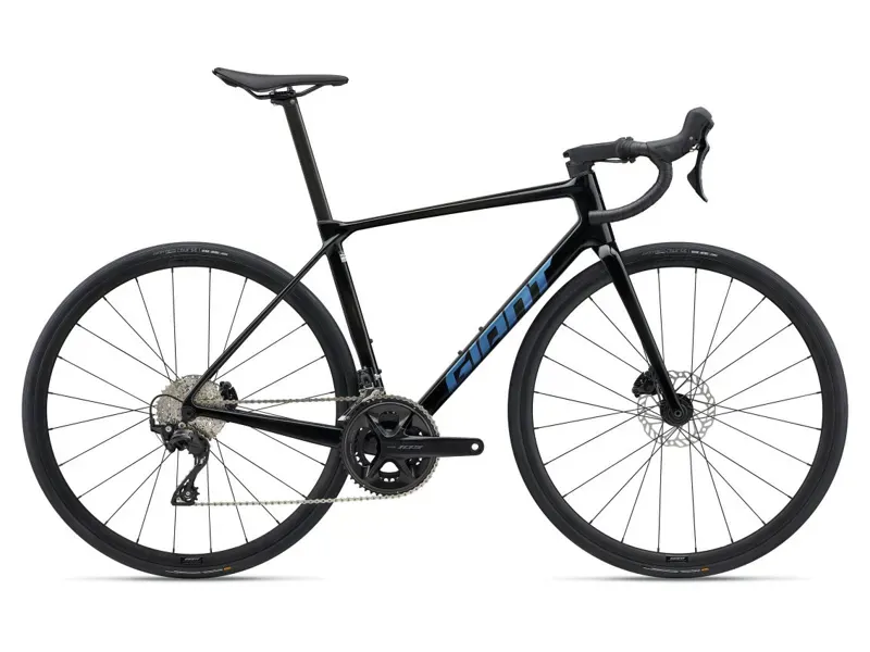 Giant TCR Advanced 2 Road Bike In Gloss Carbon/Electron Blue