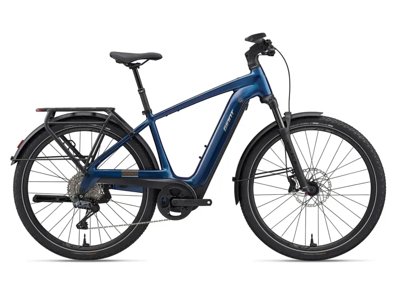Giant Explore E+ 1 Double Diamond eHybrid Bike in Metallic Navy