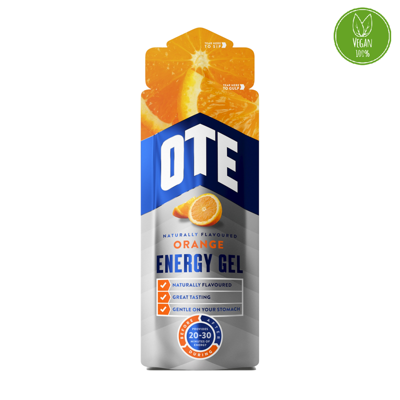 Our Brand New Apple Energy Gel has been designed to provide quick release energy during exercise. It also contains electrolytes to help replace the salts lost during sweating. One gel provides you with 20g of carbohydrates enough energy for 20 minutes of