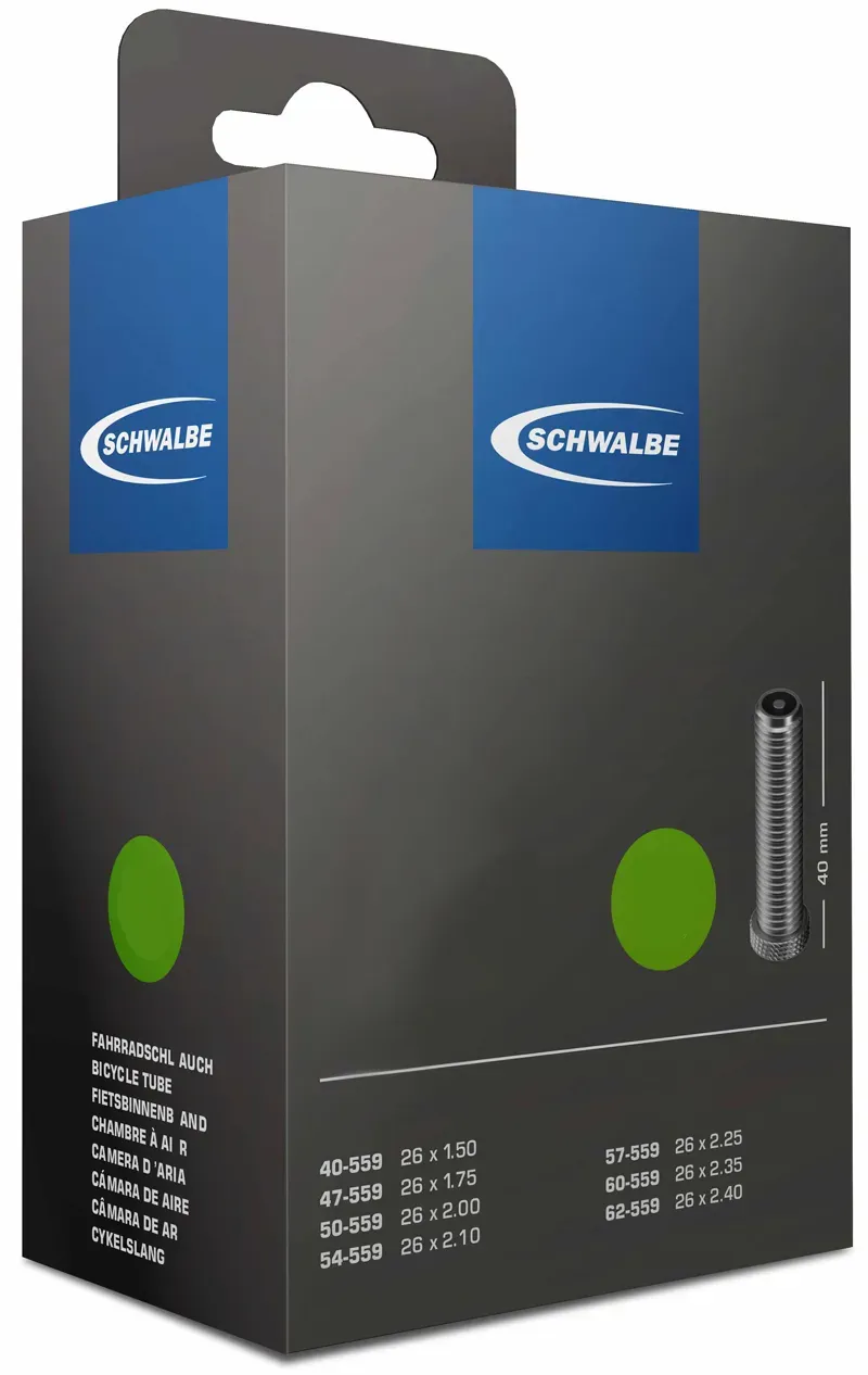 Schwalbe Schrader Valve Inner Tube - AV4 - 16/18x1 3/8 40mm 16/18