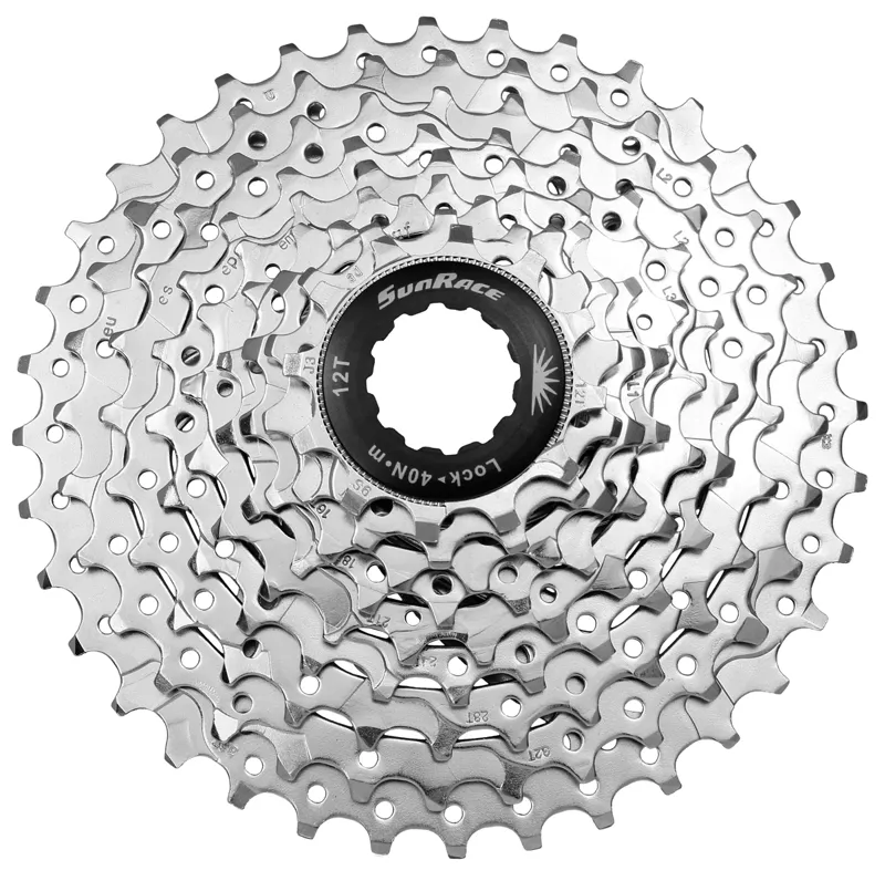 SunRace CSM96 - MTB 11-34T Nickel Cassette 9 speed 11/34t