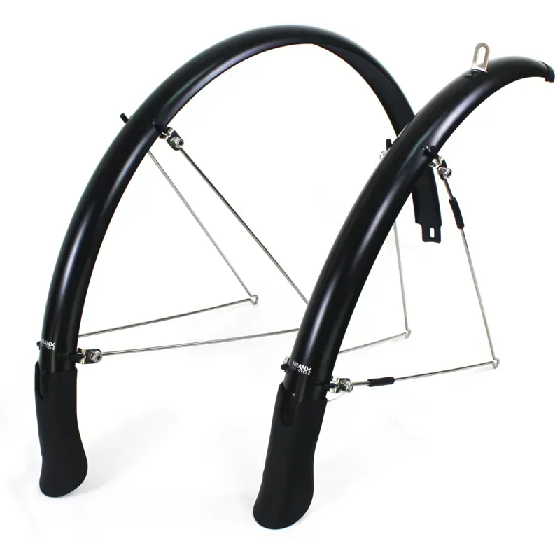 KranX FendR Pre-Assembled Full Length 35mm Mudguard Set in Black