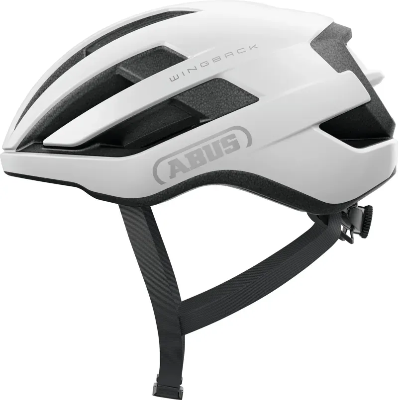 ABUS Wingback Road Helmet In Polar Made In Italy WHITE 