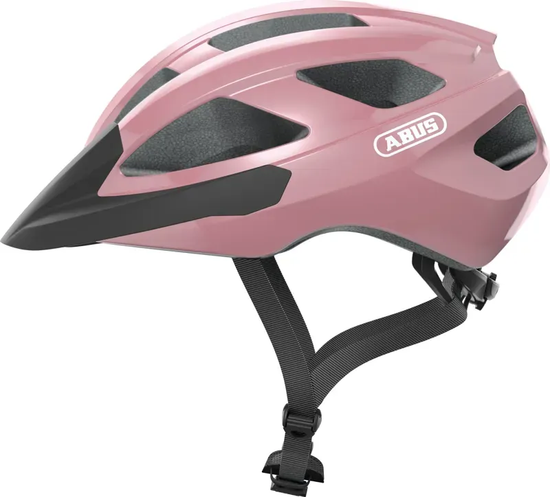 ABUS Macator Road Helmet In Shiny ROSE 5