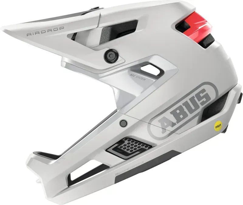 AbusAirDrop MIPS MTB Full Face Elite Helmet in Polar White