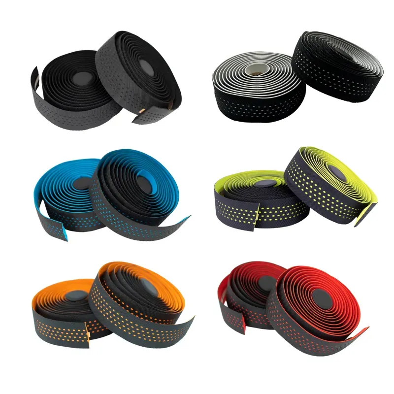 KranX Stretta Primo-High Grip Anti-Shock Handlebar Tape in Black