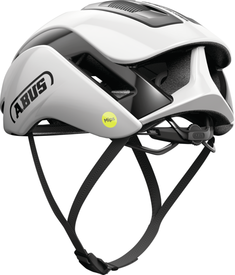 ABUS GameChanger 2.0 MIPS Road Aero Elite Helmet In Shiny Made In Italy WHITE 5-5