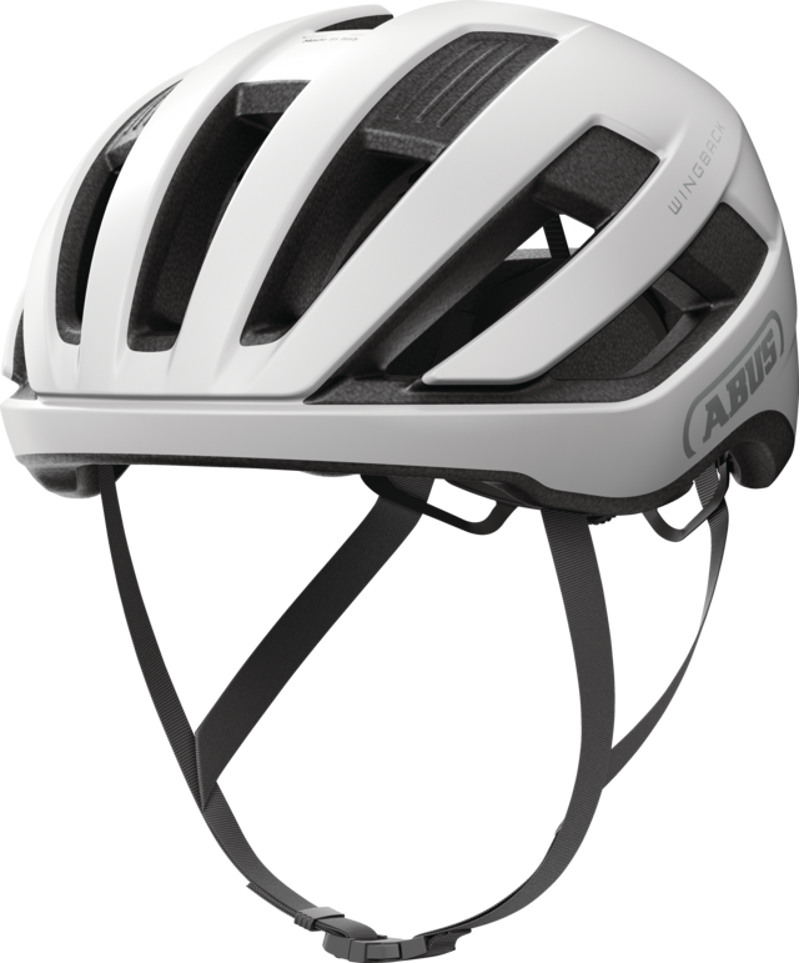 ABUS Wingback Road Helmet In Polar Made In Italy WHITE -4
