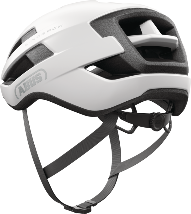 ABUS Wingback Road Helmet In Polar Made In Italy WHITE -5