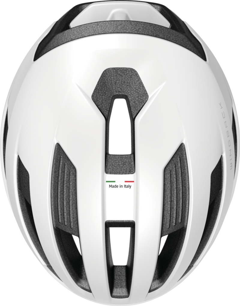 ABUS Wingback Road Helmet In Polar Made In Italy WHITE -1