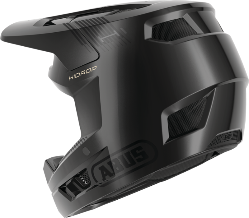 ABUS HiDrop MTB Full Face Helmet In Shiny BLACK-4