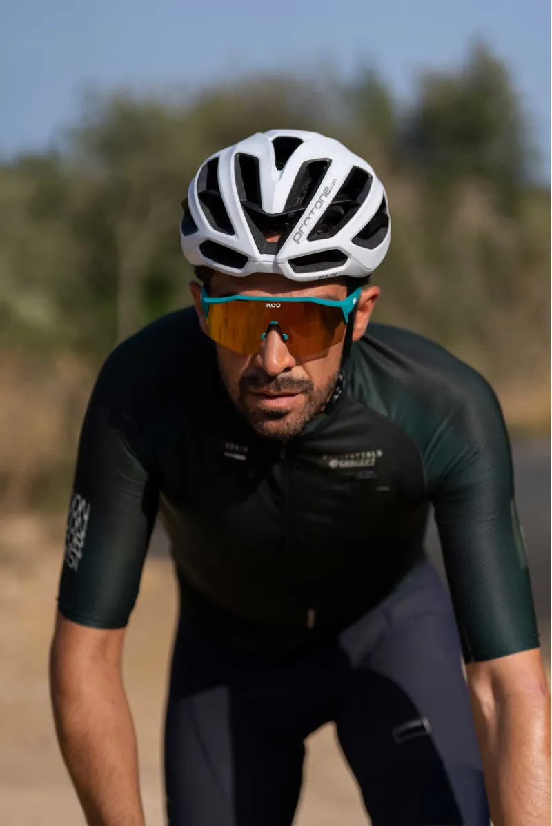 Koo Alibi Strade Bianche Matt Black Frame Sunrise Mirror Lenses-4