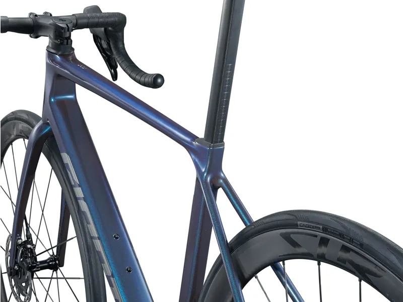 Giant TCR Advanced 0-AXS Road Bike In Gloss Frost Silver/Cold Iron-1