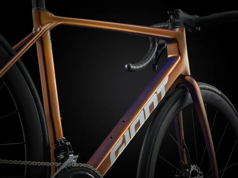 Giant TCR Advanced Pro 2 Road Bike In Gloss Meteor Storm/White-9