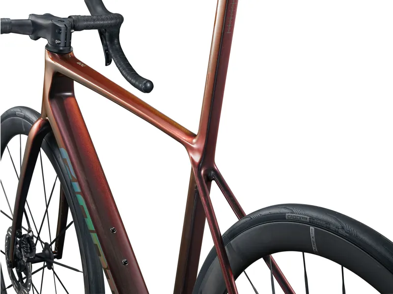 Giant TCR Advanced SL 0-DA Road Bike In Gloss Black Lava/Iris-1