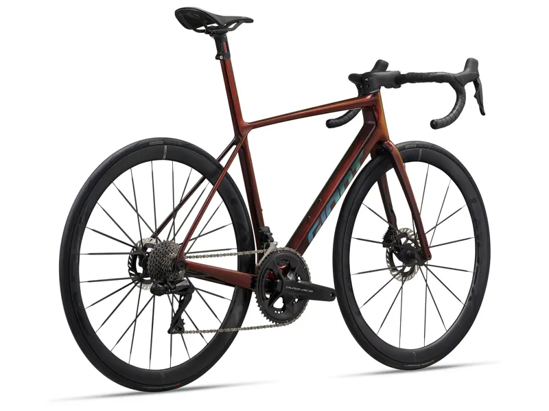 Giant TCR Advanced SL 0-DA Road Bike In Gloss Black Lava/Iris-6