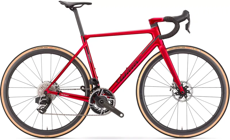 WILIER VERTICALE SLR FORCE D2 AXS KLEOS 36 XS VELVET RED GLOSSY