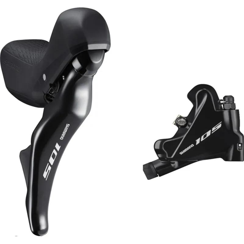 Shimano 105 ST-R7025 hydraulic disc STI Lever set with flat mount calliper - black