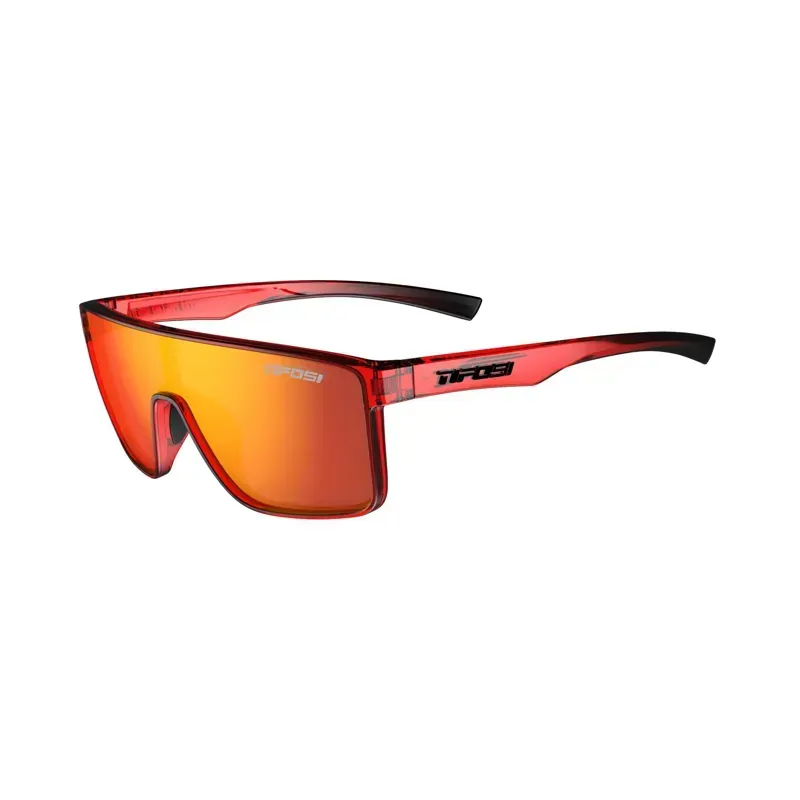 Tifosi Sanctum Single Lens Sunglasses In Crystal Red Fade