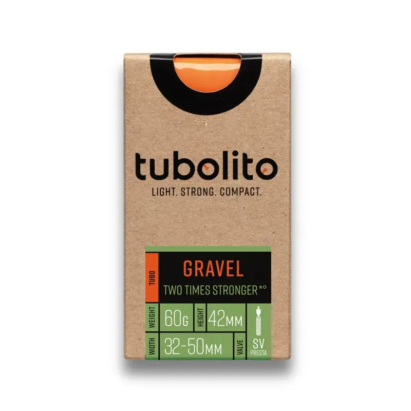 Tubolito Tubo CX/Gravel 60mm Presta Valve In Orange (700C/29/27.5 32- 50mm)