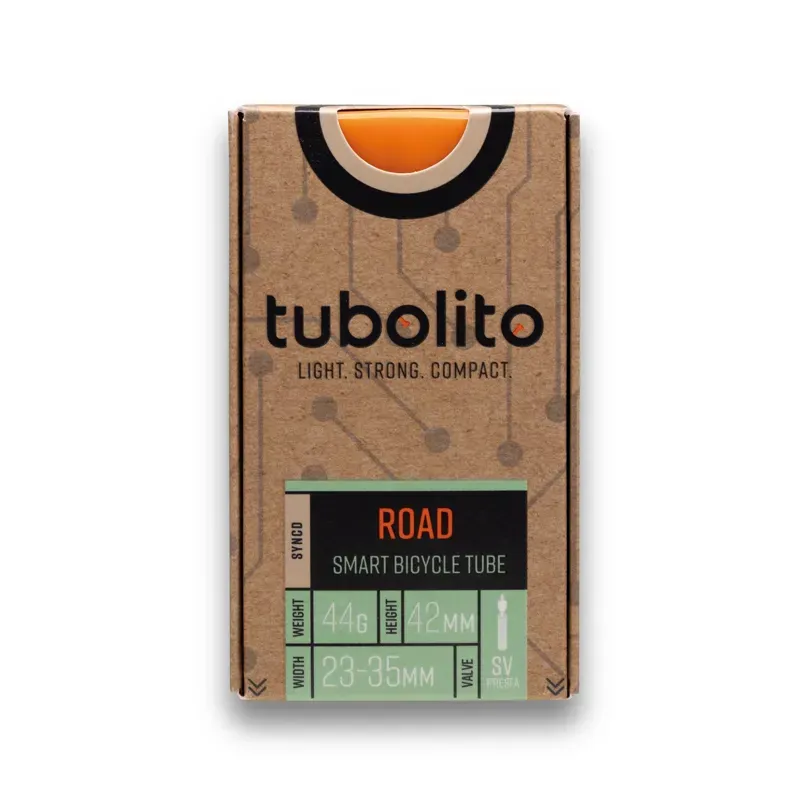 Tubolito Tubo Road Syncd Smart 700c 60mm Presta Bicycle Tube in Orange
