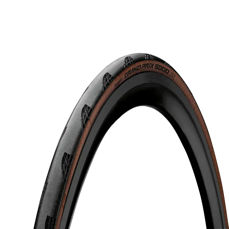 Continental Grand Prix 5000 Foldable BlackChili Road Tyre in Brown