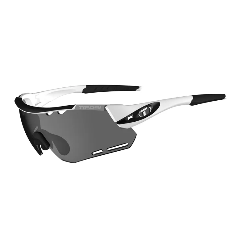 Tifosi Alliant Interchangeable Lens Eyewear 2019: White/ Black WHITE/B